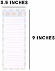 3.5 X 9 Inches Custom Printed Memo Pads Personalized Stationery Notepad , Magnetic Notepads For Fridge