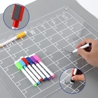 Factory Directly Customized Monthly Weekly Daily Planner Calendar Clear Acrylic Fridge Magnetic Dry Erase Board