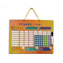 Dry Erase Fridge Magnet Chart with Chores Magnetic Reward Chart for Children with Custom Design