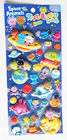 Custom 3D Puffy Stickers PVC Foam Offset Printing For Kids / Decoration