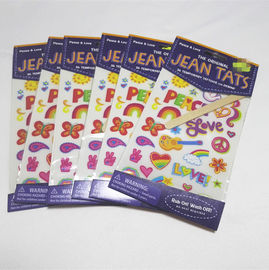 Rub On Transfer Tattoo Stickers with Eco-friendly Custom Paper Stickers Washable and Non-toxic