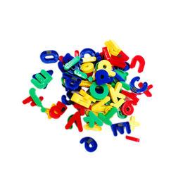 Custom Plastic Magnetic Letters and Numbers in Assorted Colors for Educational Purposes