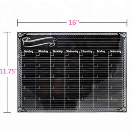 16'' X 11.75'' Magnetic Fridge Calendar Magnetic Dry Erase Wall Calendar Fridge Memo Pad