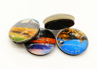 Customized Photo Print Fridge Magnet for Tourist and Souvenir Gifts 35mm Glass Dome Refrigerator Magnet