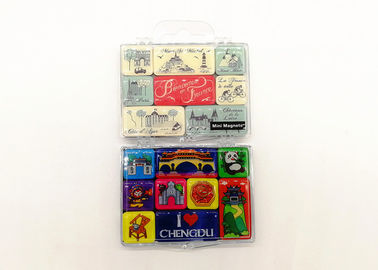 3D Resin Photo Print Fridge Magnet Epoxy Fridge Magnet 30 Mm X 40 Mm With Transparent Plastic Boxtransparent Plastic Box