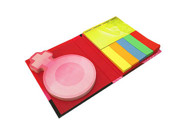 Custom Sticky Notes Die Cut Hardcover Post Its Self-adhesive Memo Pads and Color Strips for Creative and Fun Note Taking