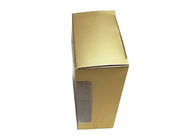 Cardboard Hard Paper Gift Box Recyclable With Transparent PVC Window