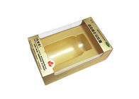 Cardboard Hard Paper Gift Box Recyclable With Transparent PVC Window