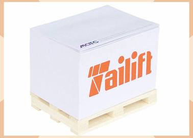 Promotional Personalized Memo Pads Lateral Printing With Wooden Pallet