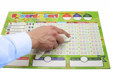 Factory directly Custom 16" X 12" Magnetic Reward Chart Dry Erase White Board  Activity Suggestions and Magnetic Backing