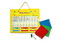 16&quot;x12&quot; Magnetic Whiteboard Chore Reward Chart w/Dry Erase for 3 Kids