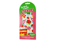 Fruit Scented Adhesive Custom Paper Stickers Scratch Sniff Paper Sticker