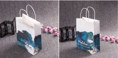 Custom Logo Printing Paper Shopping Bags with Handles for Your Advertising Needs