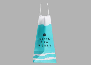 Customized White Kraft Paper Shopping Bags with Handles Lightweight Paper Shopping Bags Eco Friendly Paper Present Bags UV Coating