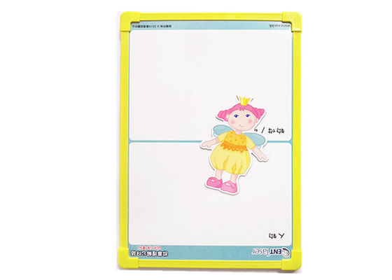 Custom 11'' X 9.5'' Magnetic Dry Erase Whiteboard With Plastic Border And String For Kids And Office