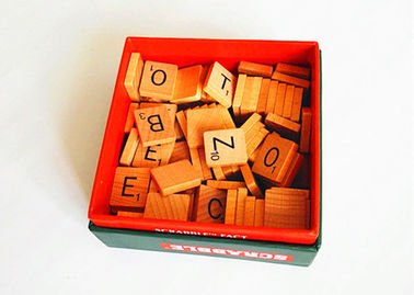 Scrabble Fridge Magnet with Wooden Magnetic Alphabets and Numbers 4 Mathematics Symbols Included