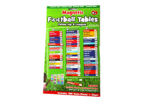 Customizable Magnetic Activity Set Including Magnetic Football Table Fridge Magnet Game Board and Activity Magnet Pieces for Interactive Play