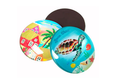 35mm Refrigerator Magnet Custom Crystal Glass Dome Tourist Souvenir Fridge Magnets