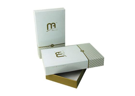 Cardboard Apparel Decorative Paper Gift Boxes Glossy Lamination For Clothing / Gifts