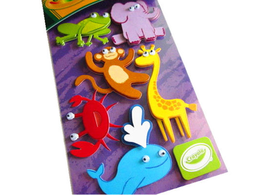 3D Embellishments - Animals Layered 12*7cm Custom Die Cut Paper Stickers cute cartoon stickers