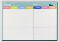 Stain Resistant Surface Dry Erase Magnetic Fridge Calendar Magnetic Grocery List Pad
