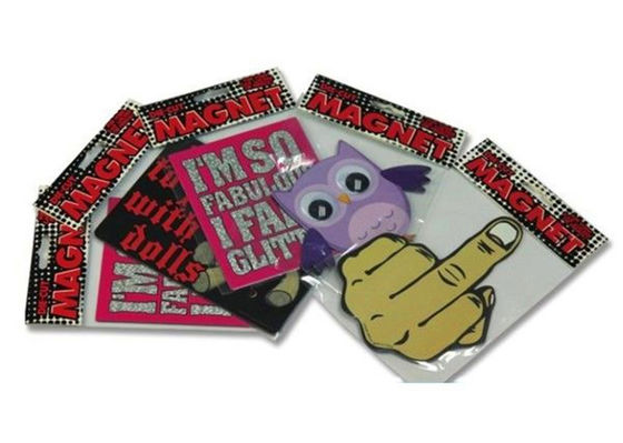 OEM ODM Synthetic Paper Fridge Magnet Durable And Waterproof Magnetic Car Signs With Custom Shapes