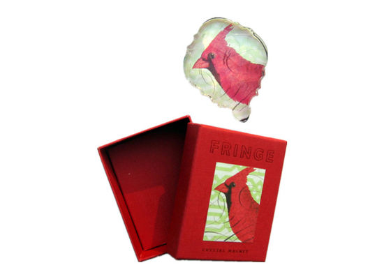 Decorative Fridge Magnet Stickers Maple Leaf Shape Glass Fridge Magnet For Refrigerator Customizable Design and Materials