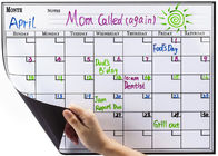 Monthly Planner Refrigerator 17X12 Inch Magnetic Perpetual Calendar