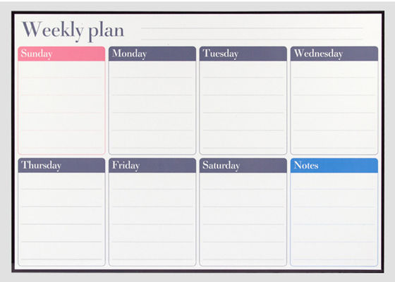PET Surface 17x12" Dry Erase Magnetic Monthly Calendar Promotional Magnet Calendar Magnetic Grocery List Forrefrigerator