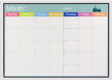 PET Surface 17x12&quot; Dry Erase Magnetic Monthly Calendar Promotional Magnet Calendar Magnetic Grocery List