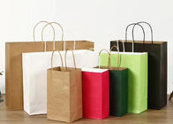 250gsm Retail Kraft Paper Shopping Bags With Handles