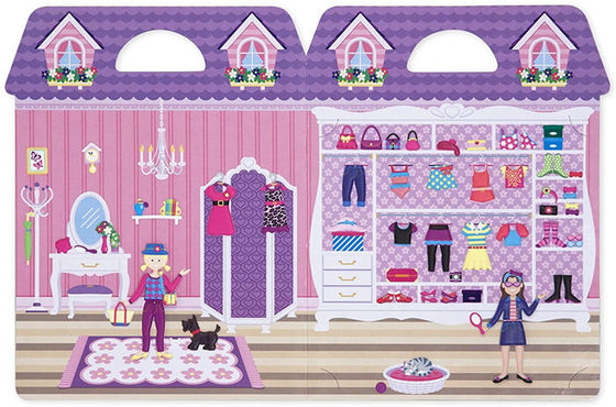 3d Puffy Stickers Puffy Sticker Activity Sets with Dress Up Mermaid Fairy Themes and Portable Design for Independent Play
