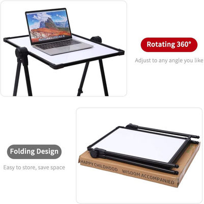 Magnetic Dry Erase Board Double Sided 360 Degree Rotating Adjustable Height Sturdy Aluminum Alloy Construction Easy to Store