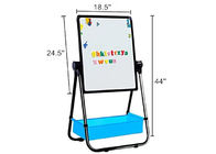360° Rotating Magnetic Double Sided Dry Erase Board w/Chalkboard &amp; 4/8pcs Markers