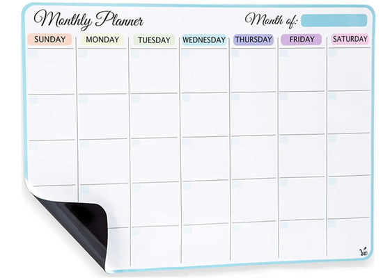 2. Magnetic Fridge Dry Erase Monthly Planner - Stain Resistant &amp; Easy to Wipe Clean