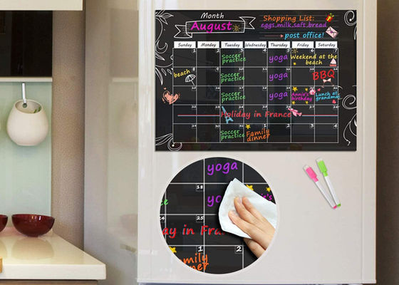 Dry Erase Chalkboard Magnetic Weekly Planner, Kitchen Fridge Magnet Calendar