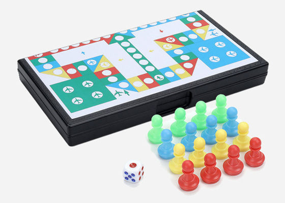 Educational Magnetic Activity Set Folding Chess Board Game with Magnetic Pieces and Portable Design for Kids and Adults