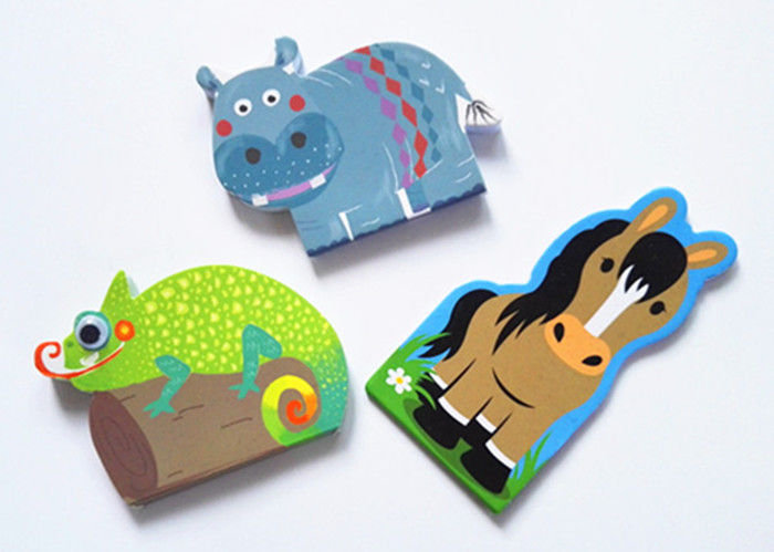 Promotional Custom Sticky Notes Animal Shaped Glossy Art Paper Cover Post It Sticky Notes