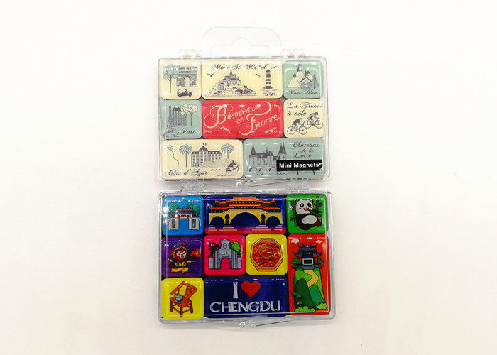 3D Resin Photo Print Fridge Magnet Epoxy Fridge Magnet 30 Mm X 40 Mm With Transparent Plastic Boxtransparent Plastic Box