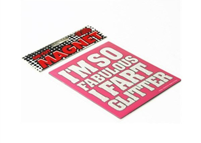 OEM ODM Synthetic Paper Fridge Magnet Durable And Waterproof Magnetic Car Signs With Custom Shapes