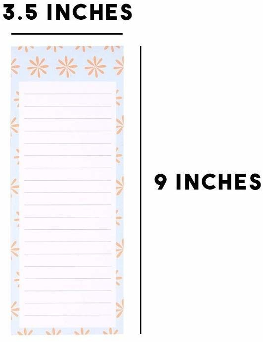 3.5 X 9 Inches Personalized Stationery Notepad , Magnetic Notepads For Fridge