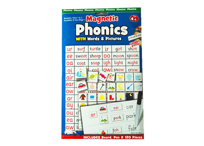 Toddlers Refrigerator Magnet Sheets Phonics Customized With Words / Pictures