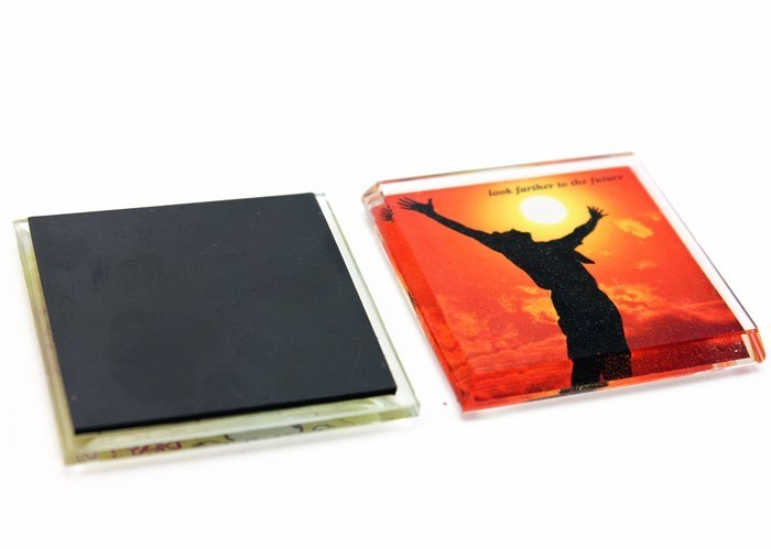 STRONG & DURABLE Glass Fridge Magnets, Acrylic Magnetic Refrigerator Sticker Home Decoration
