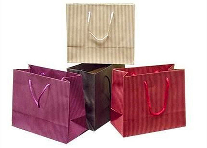 Custom Printed Luxury Paper Shopping Bags Large Paper Shopping Bags With Handles