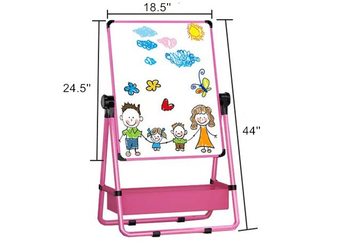 Magnetic Double-Sided Dry Erase Board whiteboard chalkboard With 360° Rotating Standing Easel For Kids Art Easel
