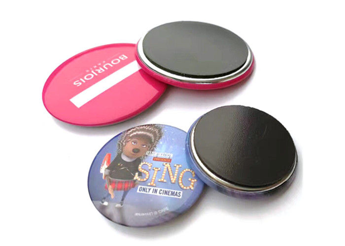 Tin badges Dia 3cm Tinplate Fridge Magnet Round Shaped Souvenir Refrigerator Magnet