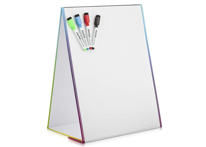 Portable Folding Desktop White Board Easel Double Sided Foldable Dry Erase Magnetic Whiteboard